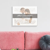 Modernes Foto zur Eheschließung der Hochzeit Leinwanddruck (Insitu (Wohnzimmer))