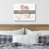 Modernes Foto zur Eheschließung der Hochzeit Leinwanddruck (Insitu (Schlafzimmer))