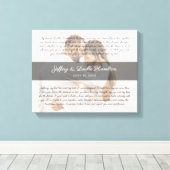 Modernes Foto zur Eheschließung der Hochzeit Leinwanddruck (Insitu (Holzboden))