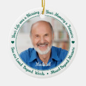 Modernes Foto zur Erinnerung an Gedicht 2 Keramik Ornament (Vorne)