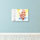 Modernes Foto zur Erinnerung an Marmor Leinwanddruck (Insitu (Holzboden))