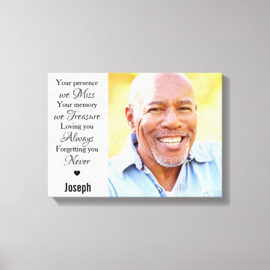 Modernes Foto zur Erinnerung an Marmor Leinwanddruck (Vorderseite)