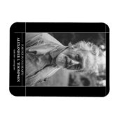 Modernes Foto zur Gedächtnisbeerdigung Magnet (Horizontal)