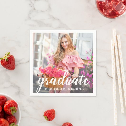 Modernes Foto zur Hübschen Graduiertengruppe Serviette (Beispiel)