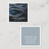 Modernes Fotograf Quadratische Visitenkarte (Vorne/Hinten)