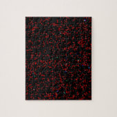 Modernes Fraktal Art Black Red Patterns Stilvoll C Puzzle (Vertikal)