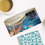 Modernes Fraktal Blue Gold Handwriting Name Case M Samsung Galaxy Hülle<br><div class="desc">Dieses Design ist auch auf anderen Telefonmodellen erhältlich. Wählen Sie Gerätetyp aus, um andere iPhone-, Samsung Galaxy- oder Google-Hüllen zu sehen. Einige Stile können geändert werden, indem Sie Style auswählen, wenn dies eine Option ist. Dieses Design kann in dem Bereich personalisiert werden, der durch das Ändern des Fotos und/oder Textes...</div>