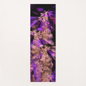 Modernes Fraktal in Schwarz und lila Yogamatte (Vorderseite)