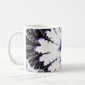 Modernes Fraktal Kunst, Kultur und Kunst Kaffeetasse (Links)