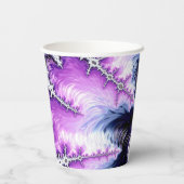 Modernes Fraktal Kunst, Kultur und Kunst Pappbecher (Rückseite)