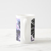 Modernes Fraktal Kunst, Kultur und Kunst Porzellantasse (Rückseite)