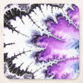 Modernes Fraktal Kunst, Kultur und Kunst Rechteckiger Pappuntersetzer (Vorderseite)