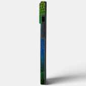 Modernes Fraktal Masonic Mit Monogramm Case-Mate iPhone Hülle (Rückseite / Links)