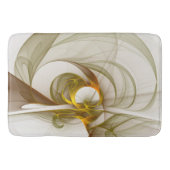 Modernes Fraktal mit Abstrakten Wertvollen Metallf Badematte (Vorderseite)