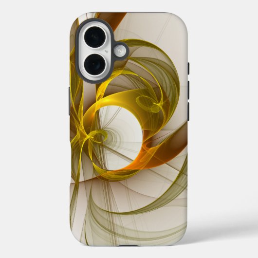 Modernes Fraktal mit Abstrakten Wertvollen Metallf Case-Mate iPhone Hülle (Rückseite)