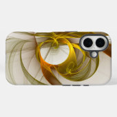 Modernes Fraktal mit Abstrakten Wertvollen Metallf Case-Mate iPhone Hülle (Rückseite (Horizontal))