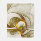 Modernes Fraktal mit Abstrakten Wertvollen Metallf Fleecedecke (Vorderseite)