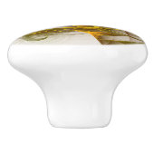 Modernes Fraktal mit Abstrakten Wertvollen Metallf Keramikknauf (Seitenansicht)