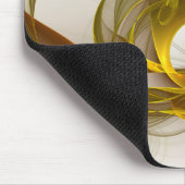 Modernes Fraktal mit Abstrakten Wertvollen Metallf Mousepad (Ecke)