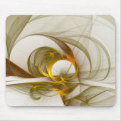 Modernes Fraktal mit Abstrakten Wertvollen Metallf Mousepad (Vorne)