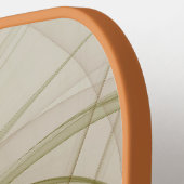 Modernes Fraktal mit Abstrakten Wertvollen Metallf Pickleball Schläger (Linke Seite)