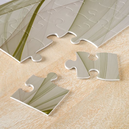 Modernes Fraktal mit Abstrakten Wertvollen Metallf Puzzle (Seite)