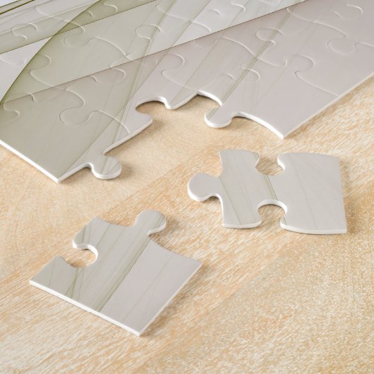 Modernes Fraktal mit Abstrakten Wertvollen Metallf Puzzle (Seite)