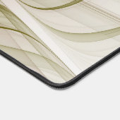 Modernes Fraktal mit Abstrakten Wertvollen Metallf Schreibtischunterlage (Ecke)