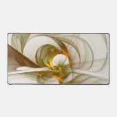 Modernes Fraktal mit Abstrakten Wertvollen Metallf Schreibtischunterlage (Vorderseite)