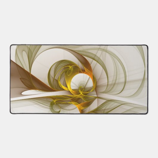 Modernes Fraktal mit Abstrakten Wertvollen Metallf Schreibtischunterlage (Vorderseite)