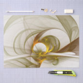 Modernes Fraktal mit Abstrakten Wertvollen Metallf Seidenpapier (Handwerk)