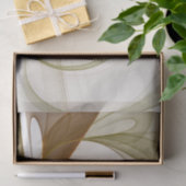 Modernes Fraktal mit Abstrakten Wertvollen Metallf Seidenpapier (Geschenk)