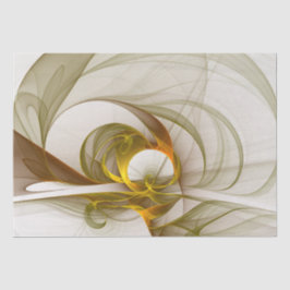 Modernes Fraktal mit Abstrakten Wertvollen Metallf Seidenpapier