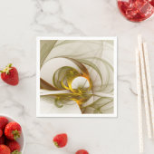 Modernes Fraktal mit Abstrakten Wertvollen Metallf Serviette (Beispiel)