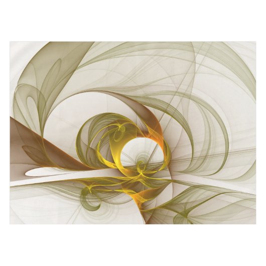 Modernes Fraktal mit Abstrakten Wertvollen Metallf Tischdecke (Vorderseite (Horizontal))