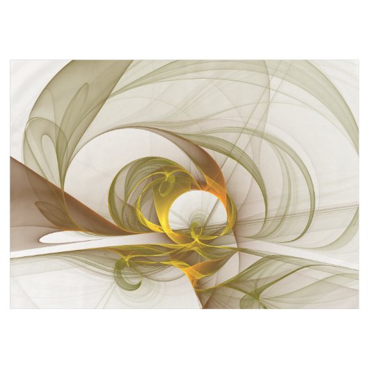 Modernes Fraktal mit Abstrakten Wertvollen Metallf Tischdecke (Vorderseite (Horizontal))