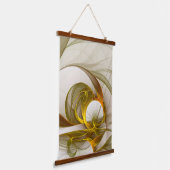 Modernes Fraktal mit Abstrakten Wertvollen Metallf Wandteppich Mit Holzrahmen (Gewinkelt)