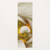 Modernes Fraktal mit Abstrakten Wertvollen Metallf Yogamatte (Vorderseite)