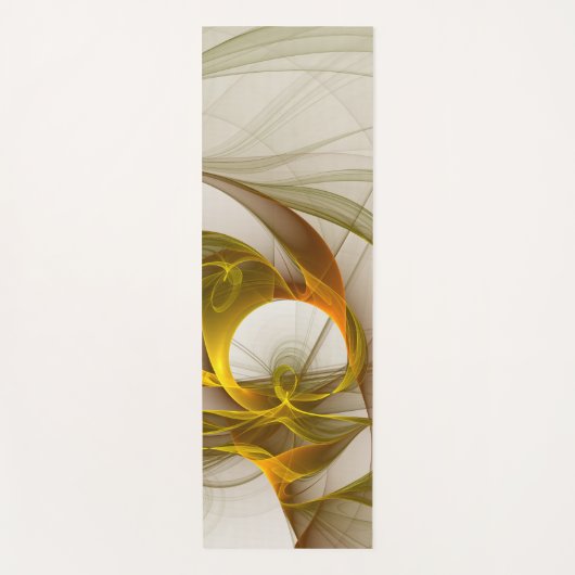 Modernes Fraktal mit Abstrakten Wertvollen Metallf Yogamatte (Vorderseite)