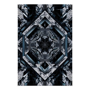 Modernes Fraktal: Multi Planar Nexus HD-76 Poster