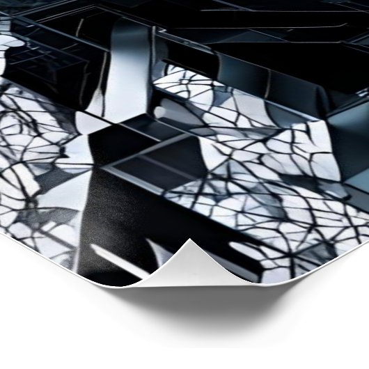 Modernes Fraktal: Multi Planar Nexus HD-76 Poster (Ecke)