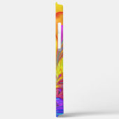 Modernes Fraktal Rainbow Blue Handgeschriebener Na Case-Mate iPhone Hülle (Rückseite / Links)