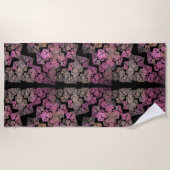 Modernes Fraktal Strandtuch (Vorderseite)