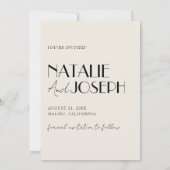 Modernes französisches Whimsical Retro Foto Einzig Save The Date (Rückseite)