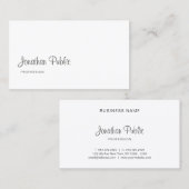 Modernes Freehand Script Anspruchsvoll sauber Schl Visitenkarte (Vorne/Hinten)