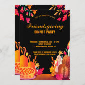 Modernes, freundliches Abendessen mit Party Einlad Einladung (Vorne/Hinten)