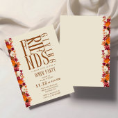 Modernes Friendsgiving Dinner Blumenladen Einladung