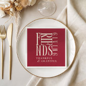 Modernes Friendsgiving-Dinner Serviette