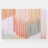 Modernes Fringe Wedding Guest Book Gästebuch (Rückseite)