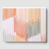 Modernes Fringe Wedding Guest Book Gästebuch (Rückseite)